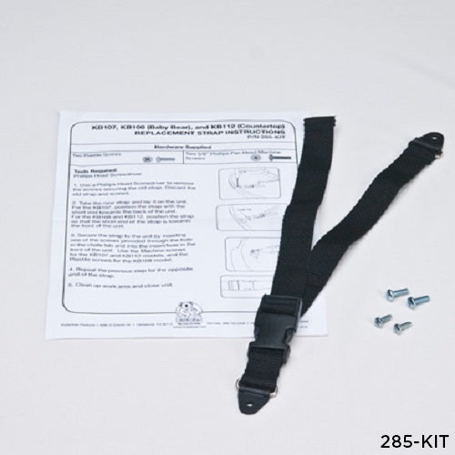 285-KIT - STRAP KIT for all AHD107-Series, KB108-Series, and KB112-Series Changing Stations