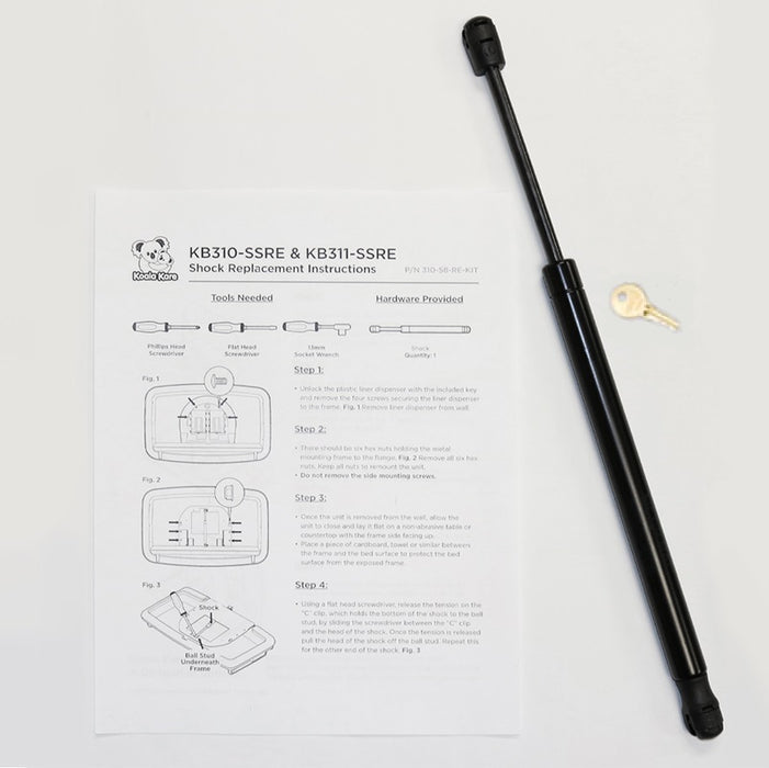 310-58-RE-KIT - SHOCK KIT for ALL RECESSED KB310-Series and KB311-Series Changing Stations