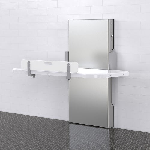 FOUNDATIONS® 800SS-01 ASCENT™ Universal Changing Station  Surface-Mounted, Horizontal-Folding Electric Stainless Steel Special Needs Changing Station