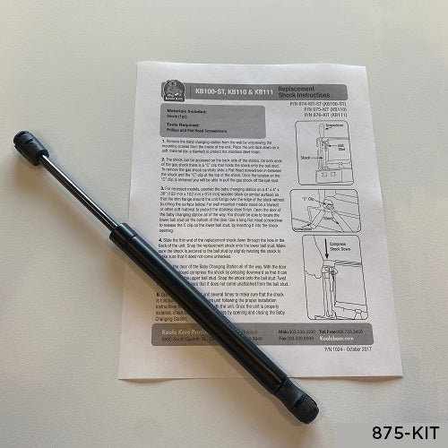 875-KIT - SHOCK KIT for Both KB110-SSRE and KB110-SSWM Stainless Changing Stations