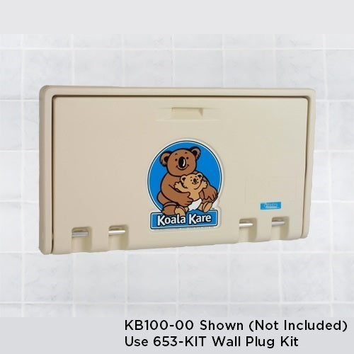 653-KIT- WALL PLUG KIT for ALL KB100-Series, KB110-Series, and KB111-Series Changing Stations