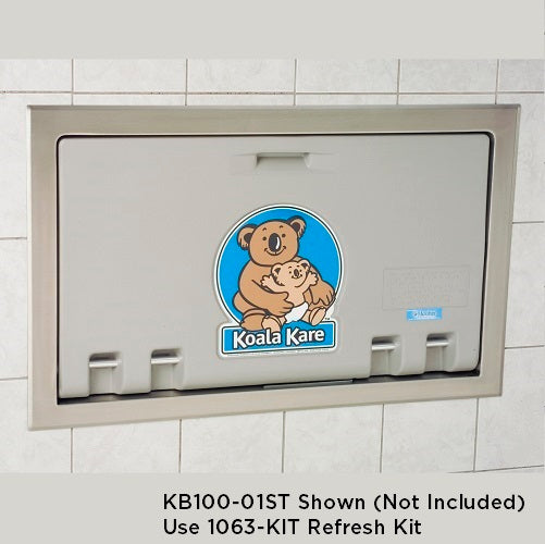 1063-KIT - REFRESH KIT for Grey and White Granite KB100-ST-Series Recessed with Stainless Trim Changing Station