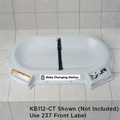 237 - FRONT LABEL for KB112-CT and KB112-RE Laybeds