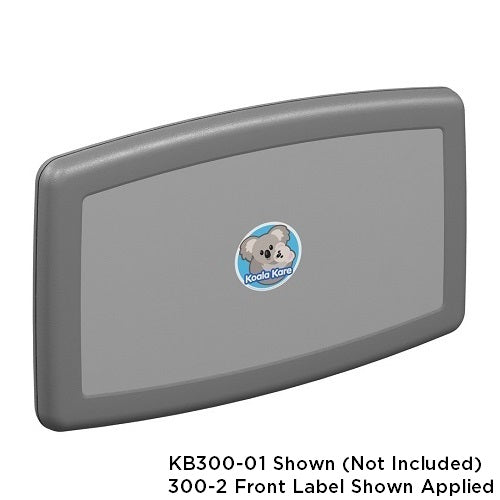 300-2 - FRONT LABEL for KB300-Series Horizontal and KB301-Series Vertical Changing Stations