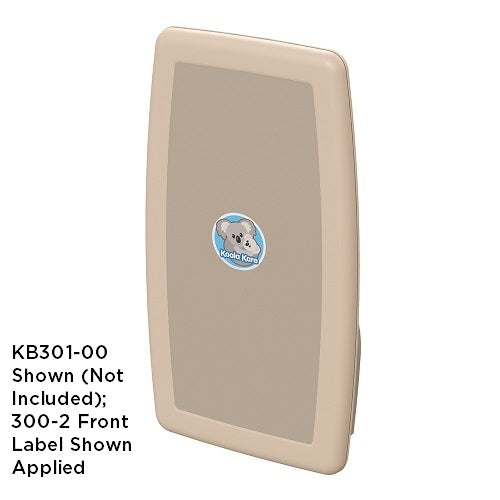 300-2 - FRONT LABEL for KB300-Series Horizontal and KB301-Series Vertical Changing Stations