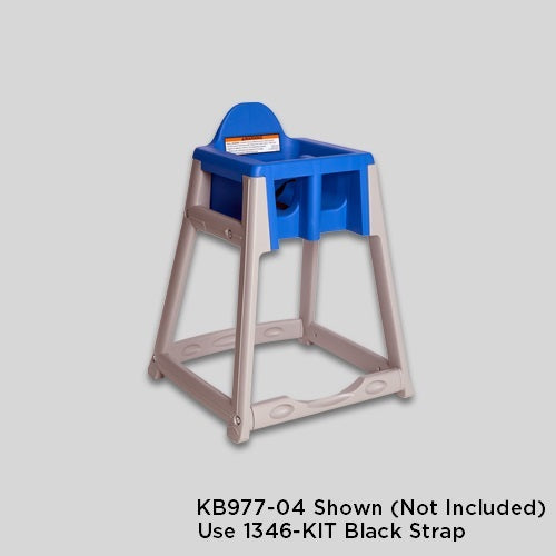 1346-KIT - BLACK STRAP KIT for KB866, KB877, KB888, KB966 & KB977 KidSitter® High Chair / Infant Seat Cradle Combo