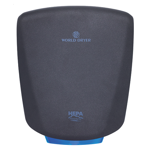 WORLD DRYER® Q-962A2 VERDEdri® Hand Dryer - Textured Graphite Epoxy on Aluminum Automatic Universal Voltage Surface-Mounted ADA Compliant (Copy)