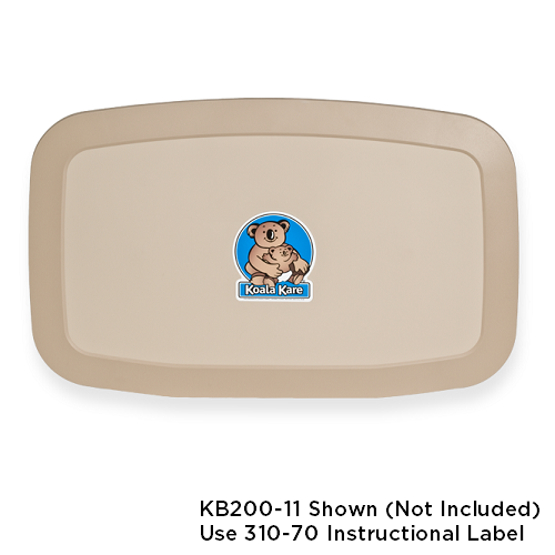 310-70 - INSTRUCTIONAL LABEL for ALL KB200 and KB200-SS Series Changing Stations