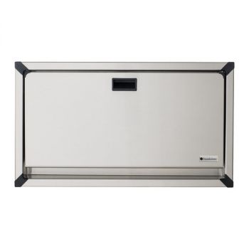 FOUNDATIONS® 100SSC-SM Surface-Mounted, Horizontal-Folding Stainless Steel Clad & Framed Baby Chang