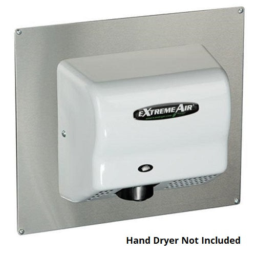 AMERICAN DRYER® AP Universal Adapter Plate - Brushed (Satin) Stainless Steel (HAND DRYER NOT INCLUD