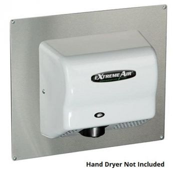 AMERICAN DRYER® AP Universal Adapter Plate - Brushed (Satin) Stainless Steel (HAND DRYER NOT INCLUD