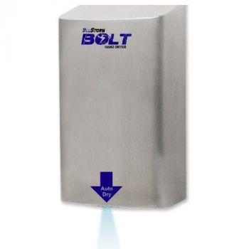 BluStorm Bolt HD0923-09 ADA Fast Dry Hand Dryer, Brushed Stainless Steel