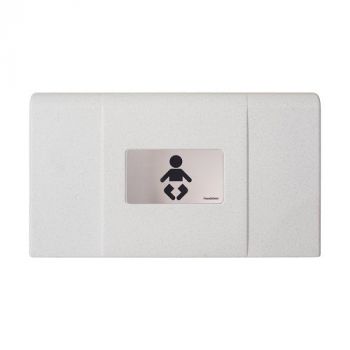 FOUNDATIONS® 200-EH-03 ULTRA Surface-Mounted, Horizontal-Folding Baby Changing Station (White Grani