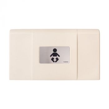 FOUNDATIONS® 200-EH-08 ULTRA Surface-Mounted, Horizontal-Folding Baby Changing Station (Cream & Sta