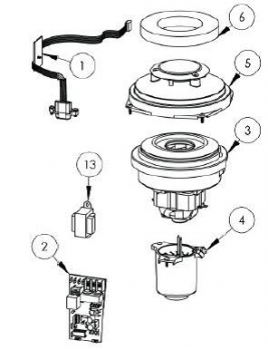 Bradley Part # P15-476 Dryer Controls