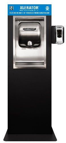 Excel Dryer XLERATOR® XL-SB-M MOBILE HYGIENE STATION - Brushed Stainless XLERATOR® XL-SB (120V) wi