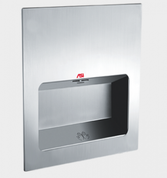 ASI® 0135-1 TURBO-Tuff™ Hand Dryer - Satin Stainless Steel Recessed High Speed Automatic 110V/120