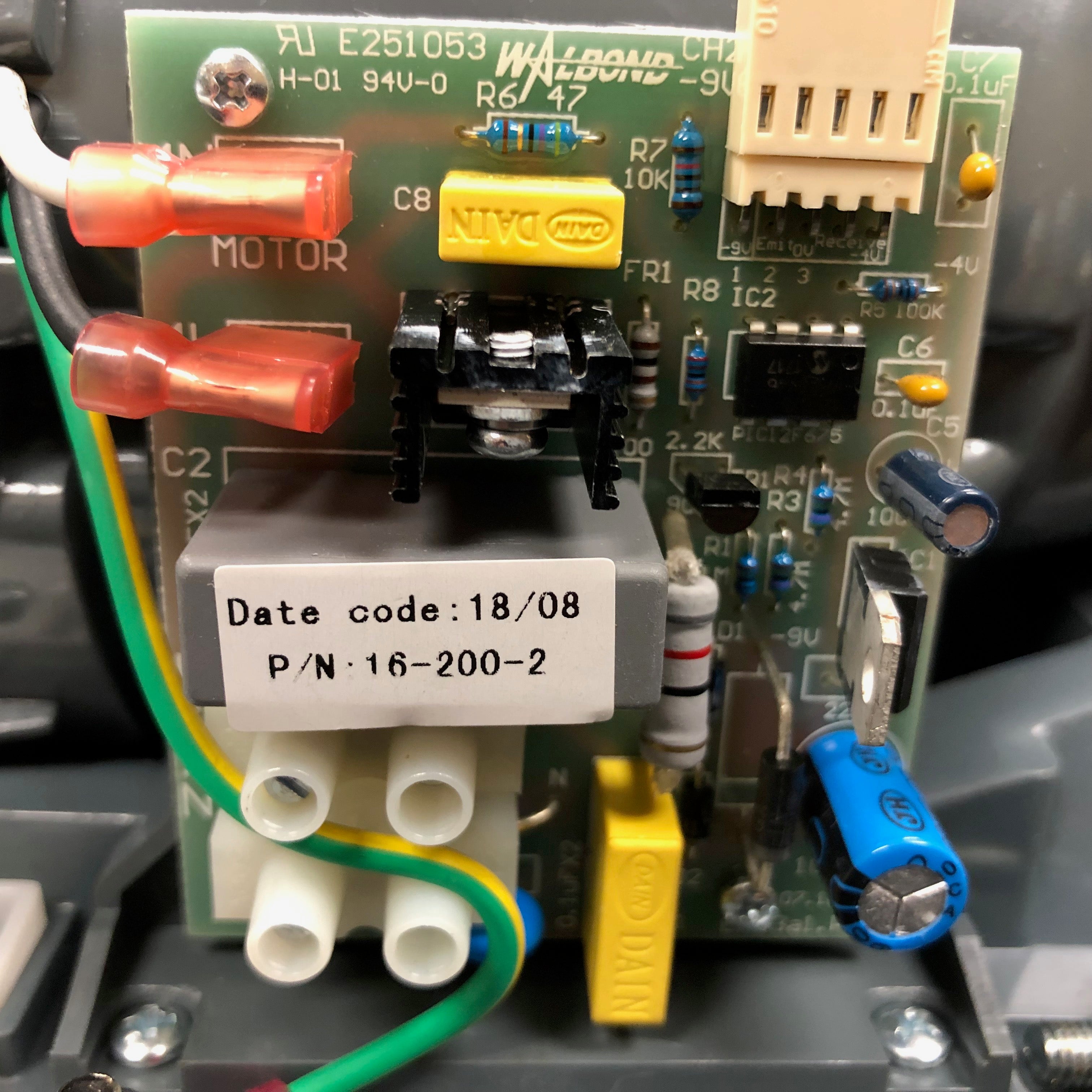 WORLD Airforce J4-972 (208V-240V) CONTROL ASSEMBLY CIRCUIT BOARD (Part # 16-200K)