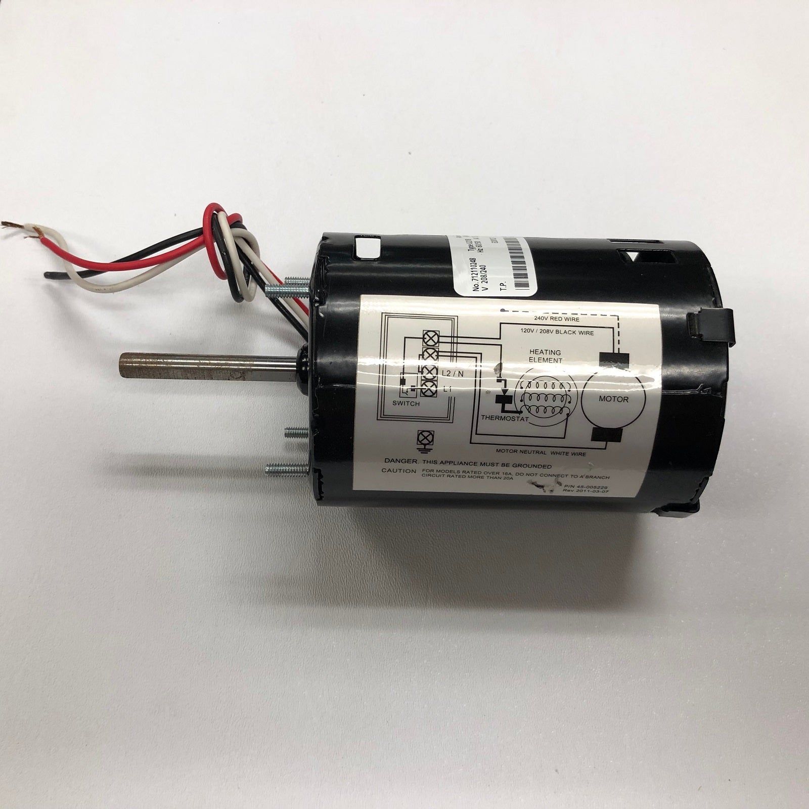 NOVA 0722 / Recessed NOVA 4 (208V-240V) Automatic Cast Iron Model MOTOR (Part# 32-055238K)