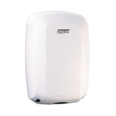 Saniflow® M09A-UL-ION MACHFLOW® PLUS Hand Dryer - White Epoxy on Steel High-Speed HEPA Ionizer Uni