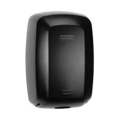 Saniflow® M09AB-UL-ION MACHFLOW® PLUS Hand Dryer - Black Epoxy on Steel High-Speed HEPA Ionizer Un