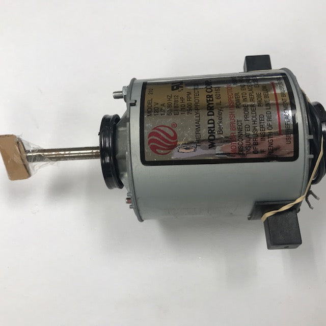 Allied Hand Dryer: WORLD DXA5-974 (115V - 20 Amp) MOTOR ASSEMBLY with MOTOR  BRUSHES (Part# 210K)