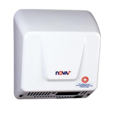 WORLD DRYER® NOVA® 1 Series (0830 and 0833) Hand Dryer - White Epoxy on Aluminum Automatic Surface