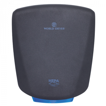 WORLD DRYER® Q-962A2 VERDEdri® Hand Dryer - Textured Graphite Epoxy on Aluminum Automatic Universa