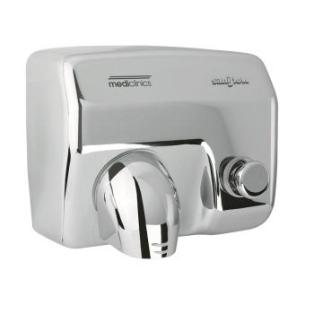 Saniflow® E88C-UL PUSH-BUTTON Hand Dryer - Steel Cover with Bright (Polished) Finish