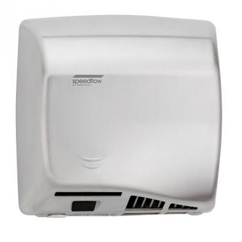 Saniflow® M06ACS SPEEDFLOW® Hand Dryer - Satin (Brushed) Stainless Steel High-Speed Universal Volt