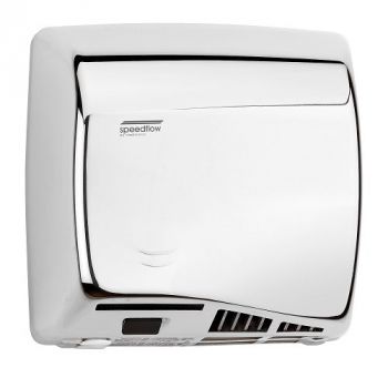 Saniflow® M17AC SPEEDFLOW® PLUS Hand Dryer - Bright (Polished) Stainless Steel High-Speed HEPA Uni