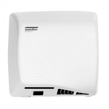 Saniflow® M17A SPEEDFLOW® PLUS Hand Dryer - White Epoxy on Steel High-Speed HEPA Universal Voltage