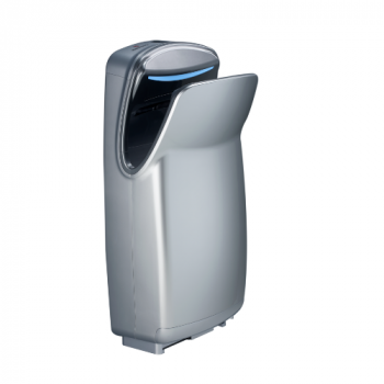 WORLD DRYER® V-649A VMAX® V2 - High-Speed, Surface-Mounted, Vertical Hands-Down-In 110V/120V SILVE