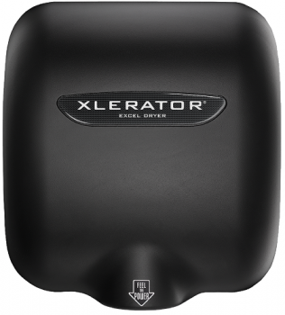 Excel Dryer XLERATOR® XL-SPH (XL-BLH) Hand Dryer with HEPA Filter - Special Color MATTE BLACK on Zi