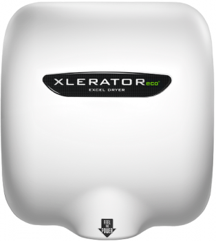 Excel Dryer XLERATOReco® XL-BWH-ECO (No Heat) Hand Dryer with HEPA Filter - White BMC (Bulk Molded 