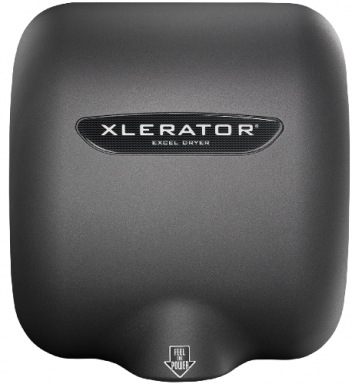 Excel Dryer XLERATOR® XL-GR Hand Dryer - Textured Graphite Epoxy on Zinc Alloy High Speed Automatic