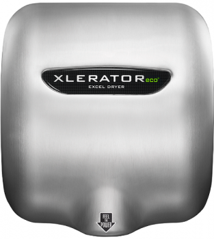 Excel Dryer XLERATOR® XL-SBH-ECO (No Heat) Hand Dryer with HEPA Filter - Brushed Stainless Steel Hi