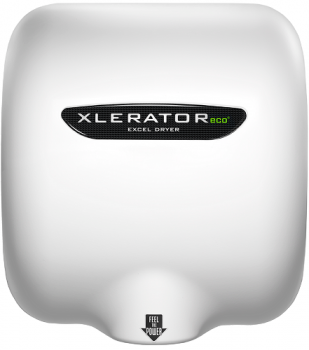 Excel Dryer XLERATOReco® XL-WH-ECO (No Heat) Hand Dryer with HEPA Filter - White Epoxy on Zinc Allo