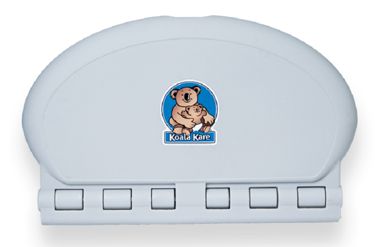 KB208 01 Grey Oval Koala Kare Baby Changing Station Allied Baby Changing Stations